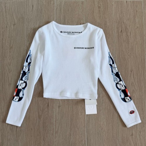 1:1 quality version Matty Boy Collab Sinister Flame Graffiti Print Waffle Knit Cropped Long Sleeve Tee for girls 29426221