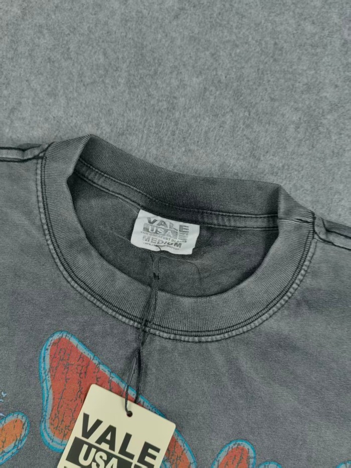 Jesus And Statue Of Liberty Print Washed Tee 29047381