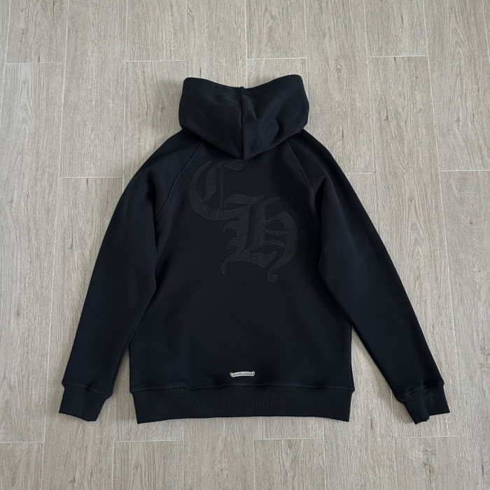 1:1 quality version Cross CH Letter Patch Embroidery Hoodie & Pants Set 29456676