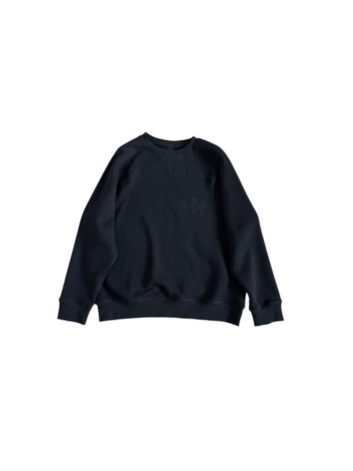 1:1 quality version Chest Cross Patch Embroidery Back CH Gothic Letter Patchwork Sweatshirt 29456675