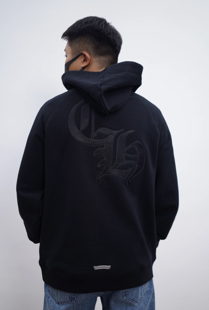 1:1 quality version Cross CH Letter Patch Embroidery Hoodie & Pants Set 29456676