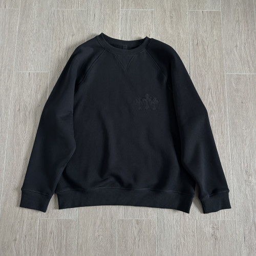 1:1 quality version Chest Cross Patch Embroidery Back CH Gothic Letter Patchwork Sweatshirt 29456675