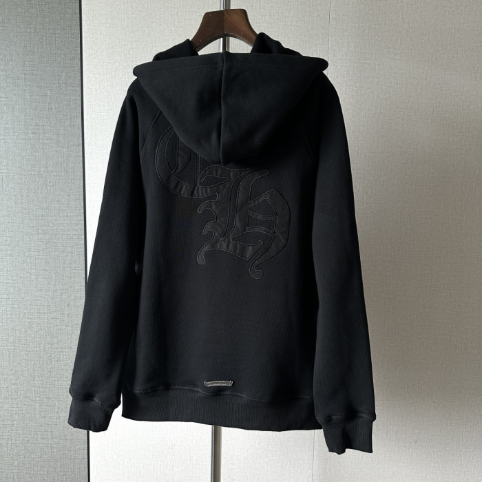 1:1 quality version Cross CH Letter Patch Embroidery Hoodie & Pants Set 29456676