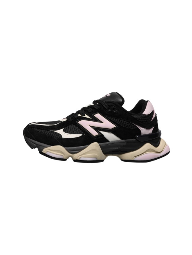 [plus-size shoes]New B@L@nce 9060 Black Pink Color Block Mesh Cushion Low Top Dad Sneakers 29461055