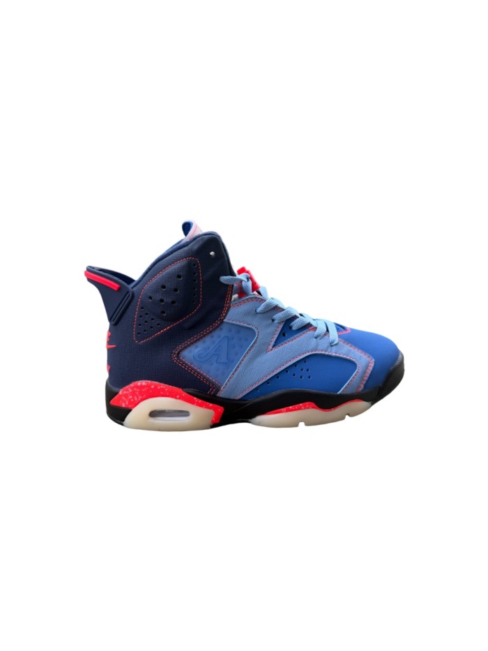 [plus-size shoes] Air @j6 Awake NY Midnight Blue Unisex High Top Retro Basketball Sneakers 29461382