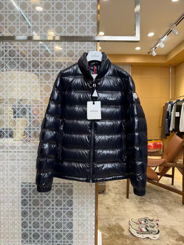 1:1 quality version  Acorus Black Shiny Nylon Stand‑Collar Short Down Jacket 2 colors 29465323