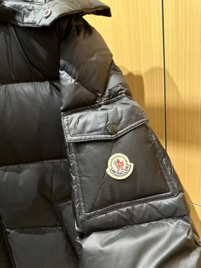1:1 quality version Detachable Hood Stand Collar Pocket Badge Short Down Jacket 2 colors 29465384
