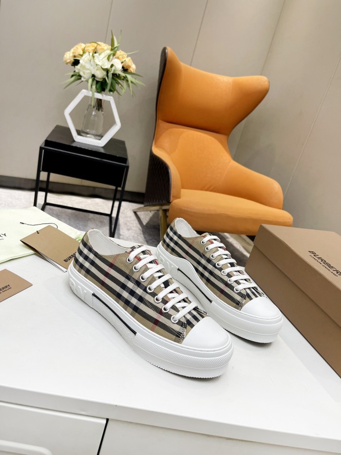1:1 quality version Plaid canvas shoes 9 colors