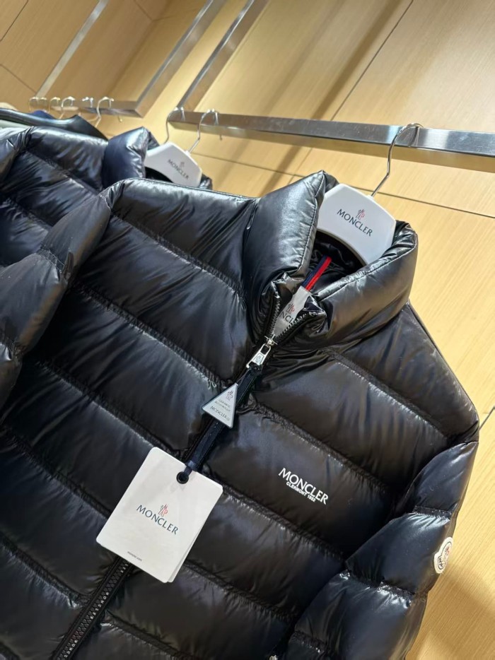 1:1 quality version  Acorus Black Shiny Nylon Stand‑Collar Short Down Jacket 2 colors 29465323