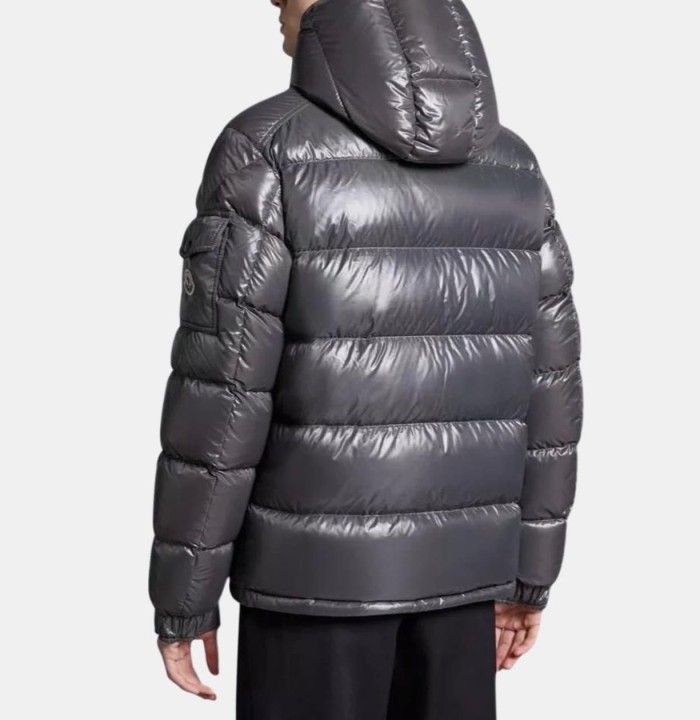 1:1 quality version Classic Shiny Arm Badge Short Hooded Down Jacket 8 colors 29465593