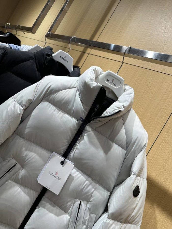 1:1 quality version Outdoor Casual Style Matte Badge Stand Collar Short Down Jacket 2 colors 29468278