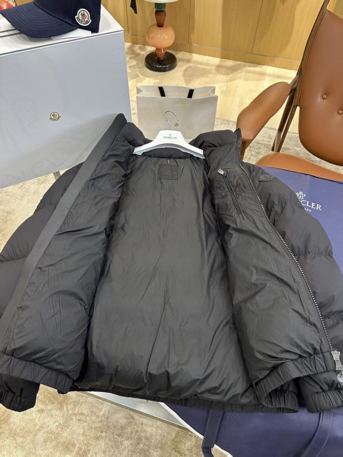 1:1 quality version Outdoor Casual Style Matte Badge Stand Collar Short Down Jacket 2 colors 29468278