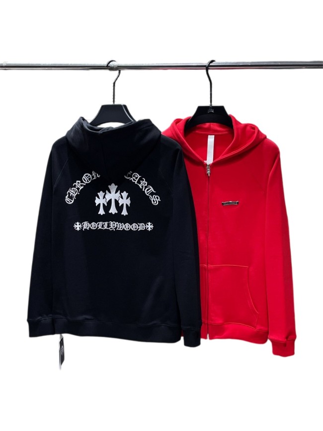 Three Crosses Sanskrit Print Zipper Sweatshirt 2 colors 26914186