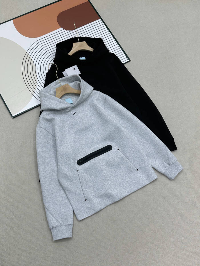 Tech Fleece Bonded Zip Pocket Hooded Sports Hoodie & Pants Set 2 colors 29482208