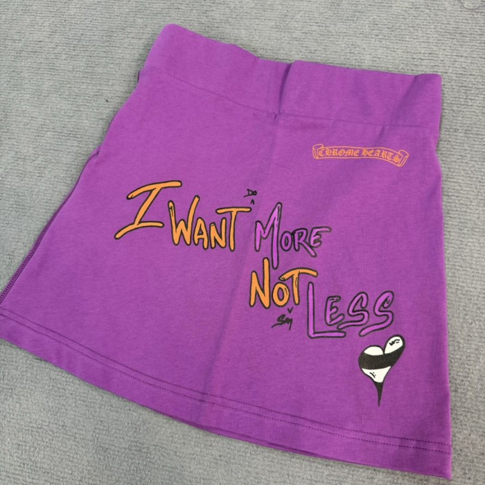 [50% Off]1:1 quality version Graffiti Collection Purple Long Sleeve T-Shirt & skirt set 27451362
