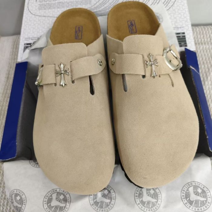 Birkenstock Boston Cross Silver Buckle Suede Mule Clogs 8 colors 29491472