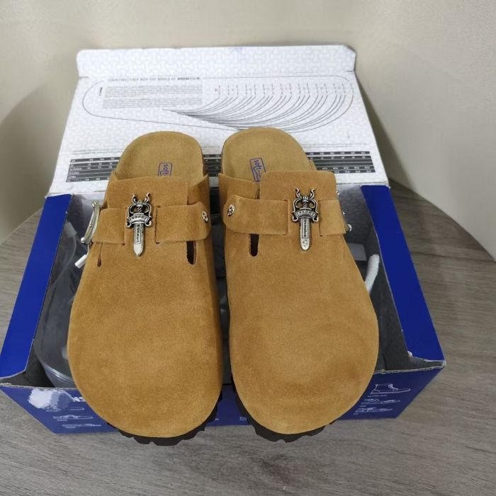 Birkenstock Collaboration Sterling Silver Dagger Suede Toe-Cap Mule Clogs 7 colors 29491451