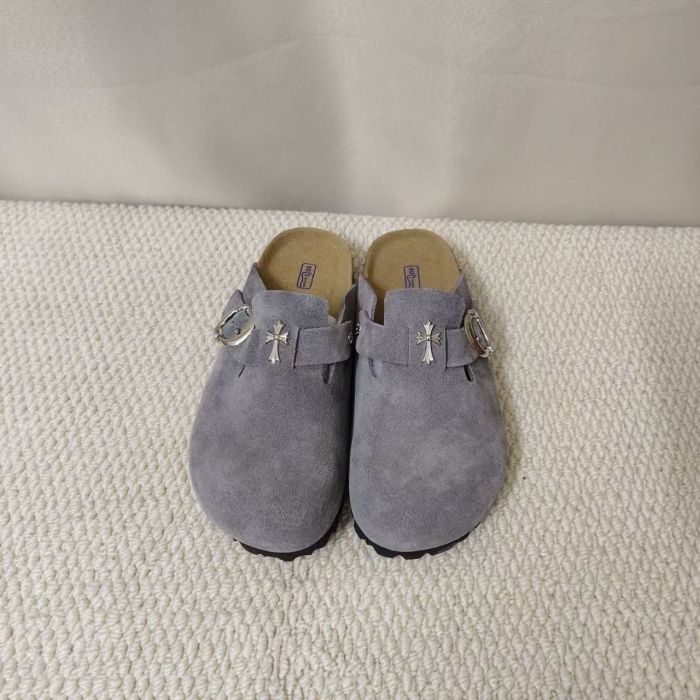 Birkenstock Boston Cross Silver Buckle Suede Mule Clogs 8 colors 29491472