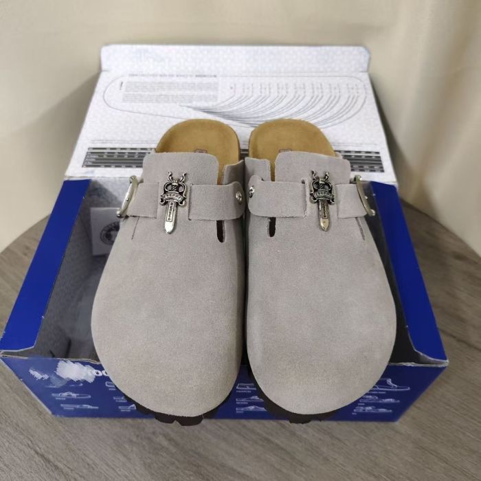 Birkenstock Collaboration Sterling Silver Dagger Suede Toe-Cap Mule Clogs 7 colors 29491451