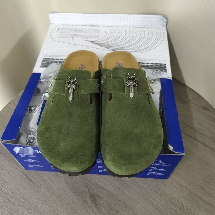 Birkenstock Collaboration Sterling Silver Dagger Suede Toe-Cap Mule Clogs 7 colors 29491451