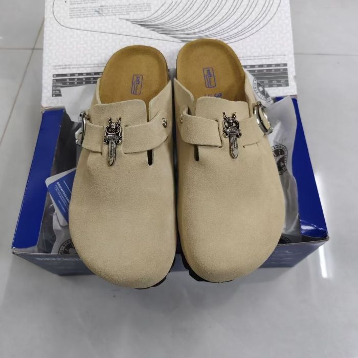 Birkenstock Collaboration Sterling Silver Dagger Suede Toe-Cap Mule Clogs 7 colors 29491451