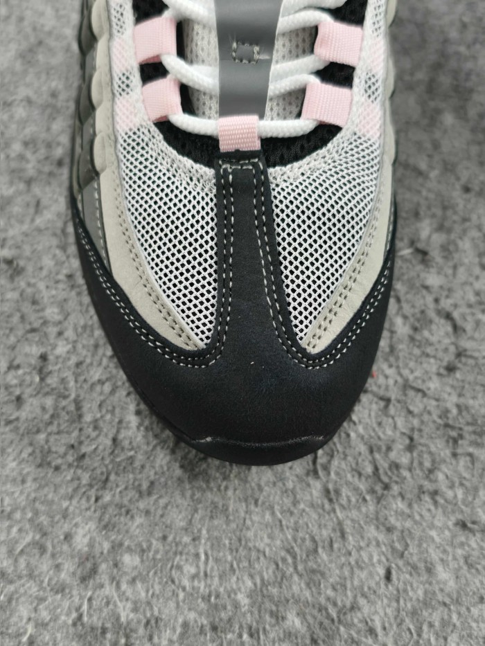 [plus-size shoes]  @ir Max 95 Grey Pink Retro Running Shoes 28971651
