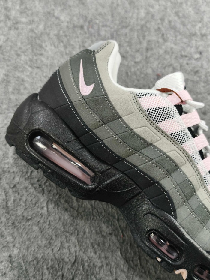 [plus-size shoes]  @ir Max 95 Grey Pink Retro Running Shoes 28971651