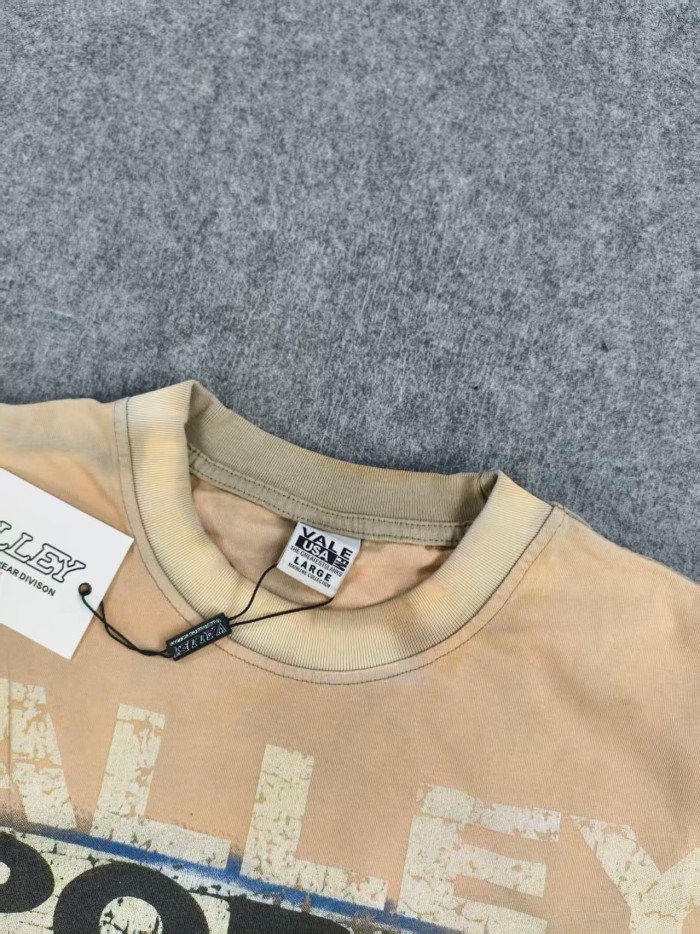 Boxing Theme Print Washed Tee 2 colors 29047376