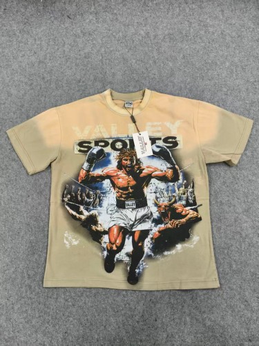 Boxing Theme Print Washed Tee 2 colors 29047376
