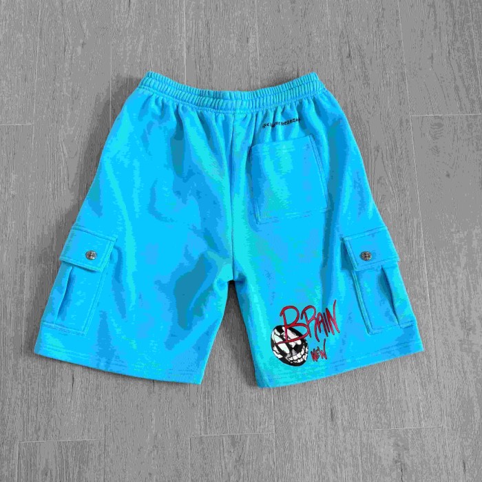 1:1 quality version Drawstring Cargo Pocket Spark Graffiti Letter Heart Print Shorts 2 colors 29495179