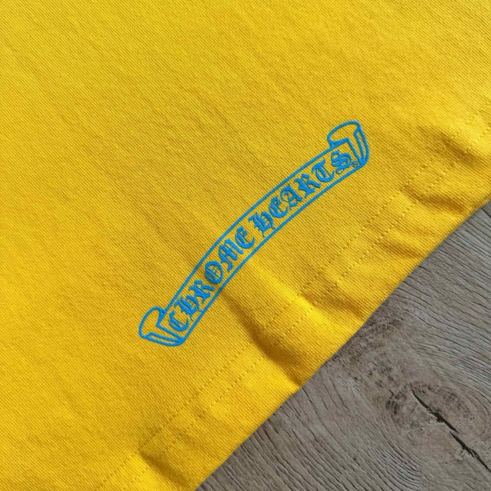 1:1 quality version Dagger Droplet Print Back Nervous Graffiti Letter Print Tee 29495067