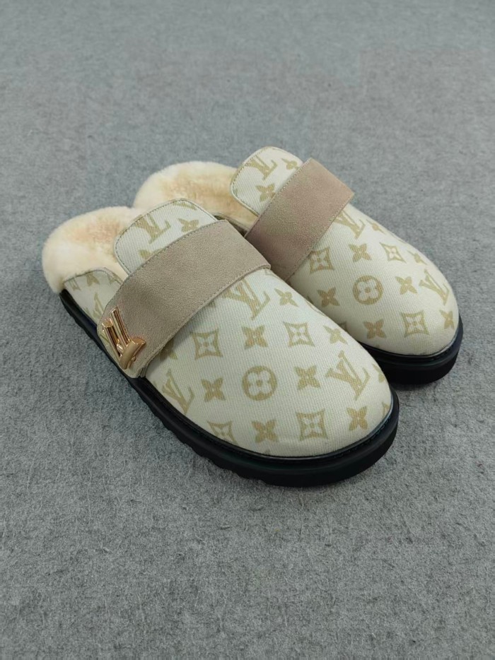 1:1 quality version Embossed Metal Logo Buckle Closed Toe Mule Slides 7 colors 29319389