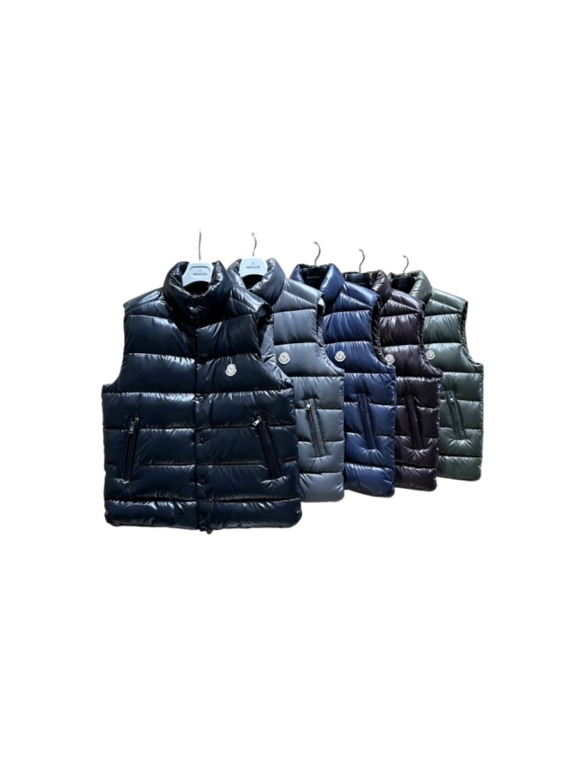 1:1 quality version Stand Collar Casual Badge Glossy Puffer Vest 5 colors 29495318