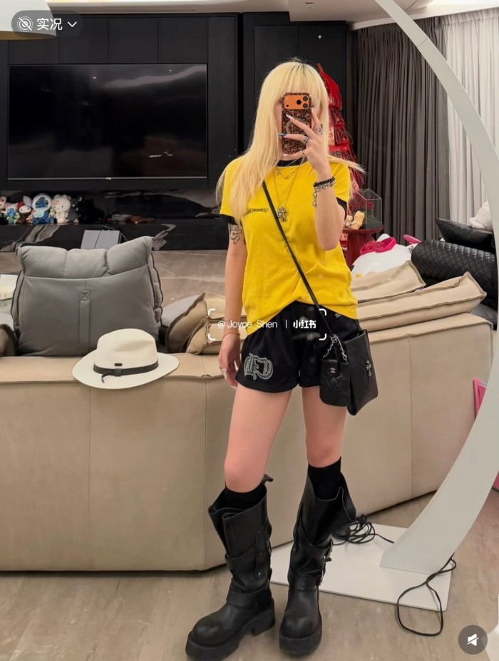 1:1 quality version Mesh Side Slit Gothic Letter Back Number 22 Patch Print Sports Shorts for girls 29495186