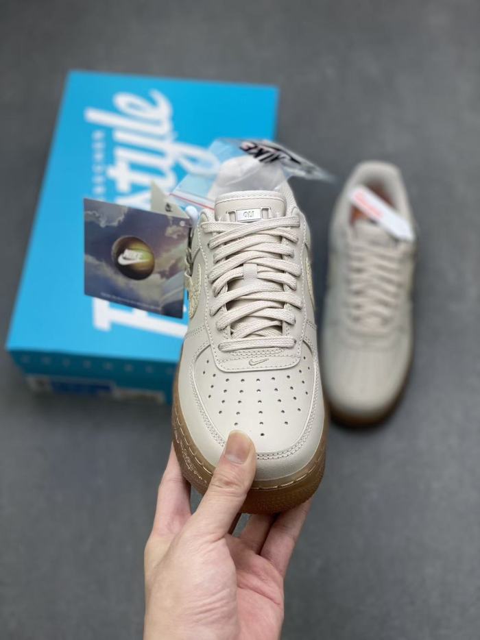 1:1 quality version Air Force 1 Low Oatmeal Botanical Garden Graphic Gum Sole Sneakers 29498202