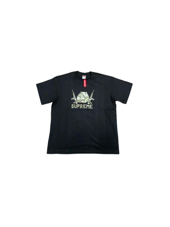 Money House & Guns Print T-Shirt Tee 2 colors 29047921