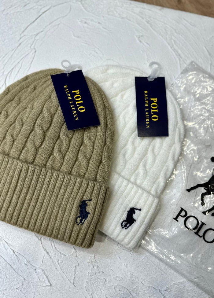 Classic Small Logo Embroidery Cable Knit Beanie 8 colors 29498188