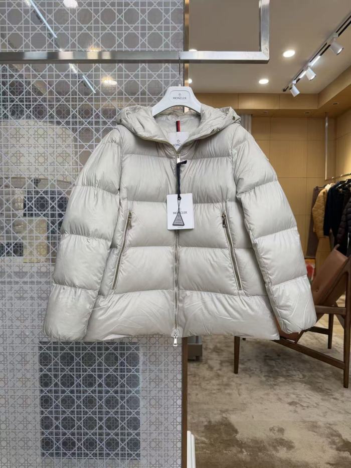 1:1 quality version Detachable Fur Collar Stand Collar Hooded Zip Up Down Jacket 2 colors 29497992