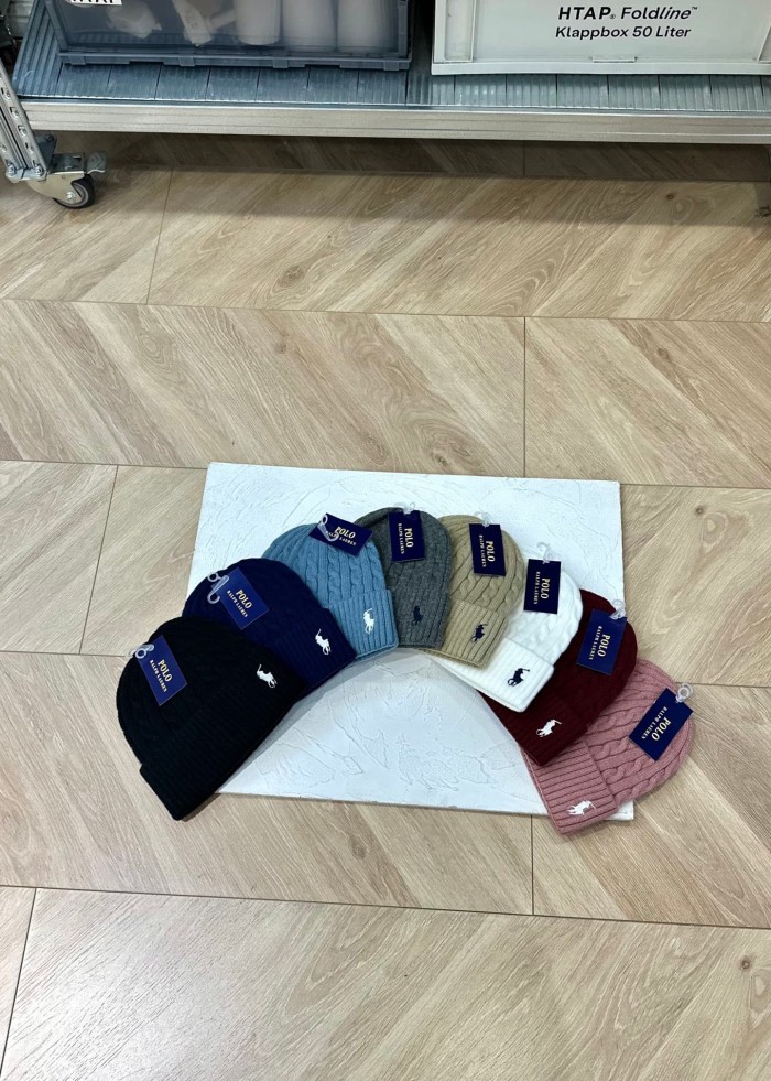 Classic Small Logo Embroidery Cable Knit Beanie 8 colors 29498188