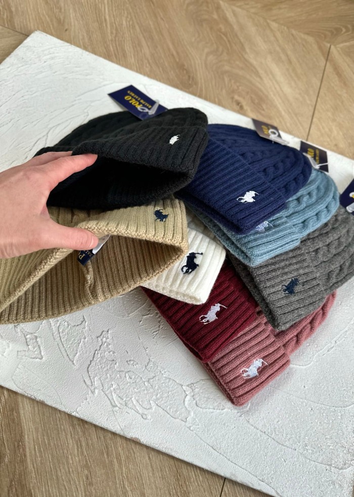 Classic Small Logo Embroidery Cable Knit Beanie 8 colors 29498188