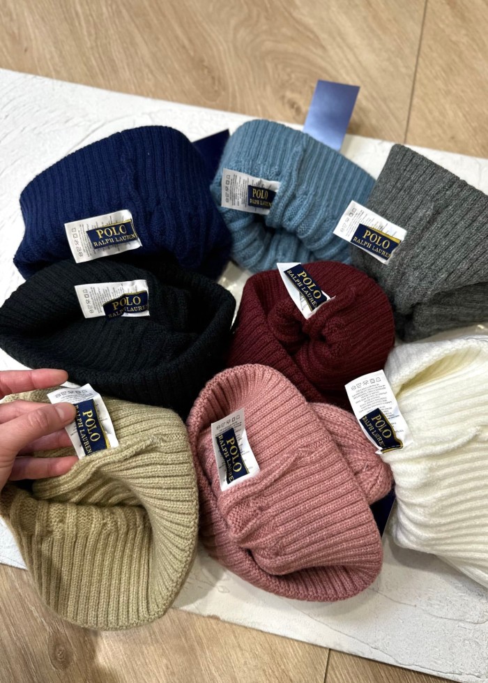 Classic Small Logo Embroidery Cable Knit Beanie 8 colors 29498188