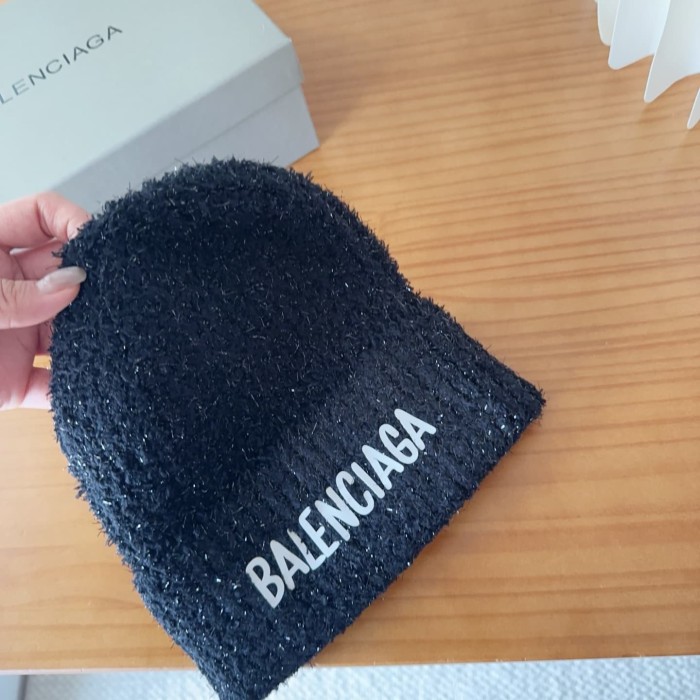 1:1 quality version Letter Print Fuzzy Cuffed Unisex Knit Beanie 3 colors 29499007
