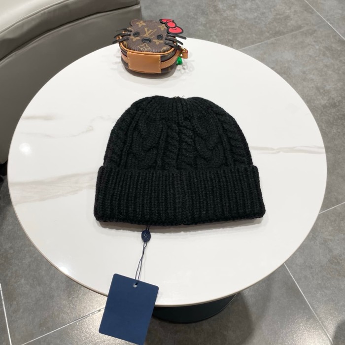 1:1 quality version Embroidered Logo Cable Knit Cuffed Unisex Knit Beanie 4 colors 29498999