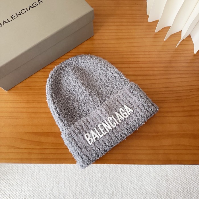 1:1 quality version Letter Print Fuzzy Cuffed Unisex Knit Beanie 3 colors 29499007