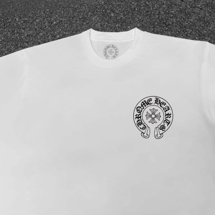Chest Horseshoe Logo Back Allover Collage Print Oversized Long Sleeve Tee 2 colors 29502182