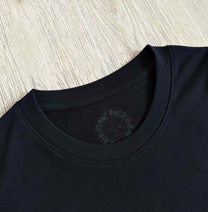 1:1 quality version Purple Glitter Horseshoe Logo Sleeve Floral Cross Crewneck Long Sleeve Tee 29501899