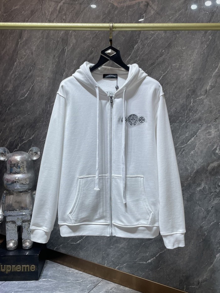 3D Sanskrit Embroidery Splatter Paint Zip Up Hoodie 2 colors 29504077