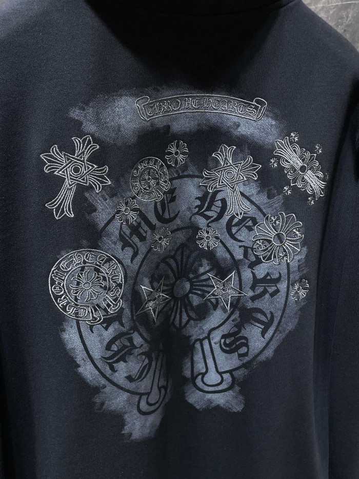 3D Sanskrit Embroidery Splatter Paint Zip Up Hoodie 2 colors 29504077