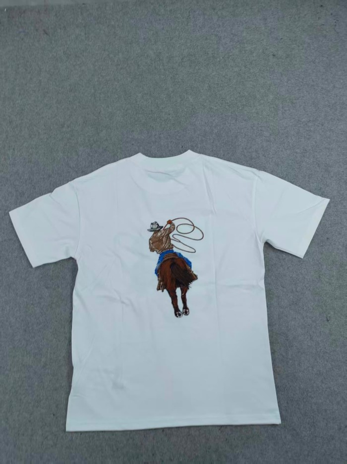 28180747 Western Cowboy Riding Horse Print tee 2 colors