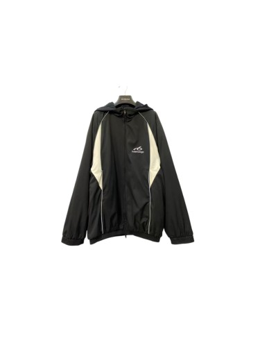 1:1 quality version Color Block Reflective Logo Print Reversible Sherpa Fleece Jacket 29503427